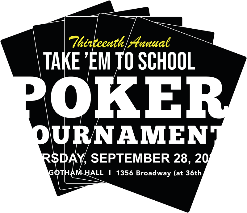 Thirteenth Annual Take 'em to School Poker Tournament Logo